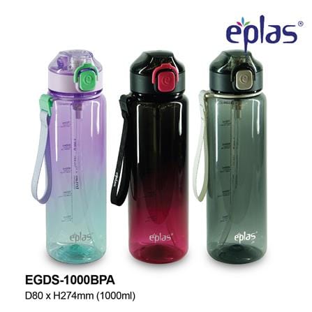 EPLAS WATER BOTTLE ONE TOUCH 1000ML EGDS-1000BPA