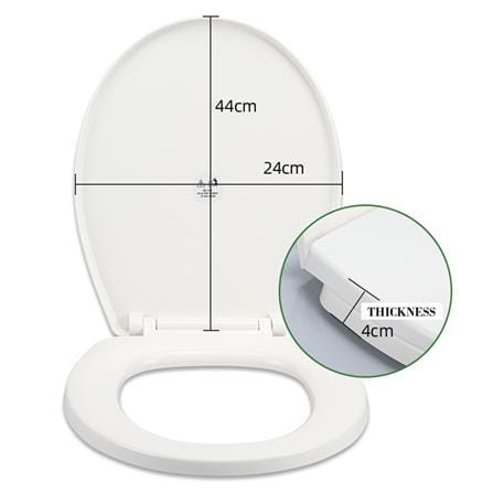 COSSY PLUS SLOW CLOSING TOILET SEAT CP-185288 WHITE