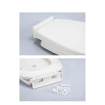 COSSY PLUS SLOW CLOSING TOILET SEAT CP-185288 WHITE