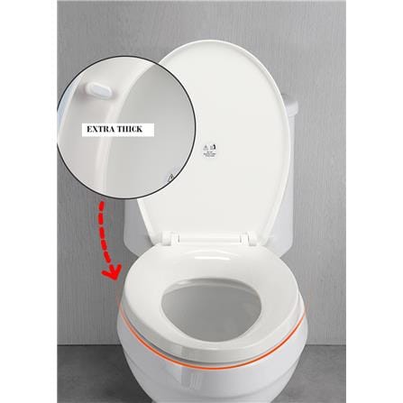 COSSY PLUS SLOW CLOSING TOILET SEAT CP-185288 WHITE