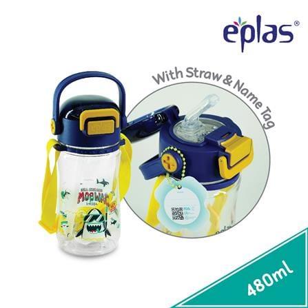 EPLAS KIDS WATER BOTTLE ONE TOUCH  480ML -EGBR-480BPA