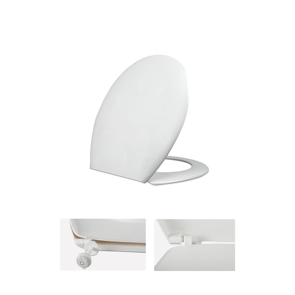 COSSY+ PLASTIC TOILET SEAT CP-184244 WHITE