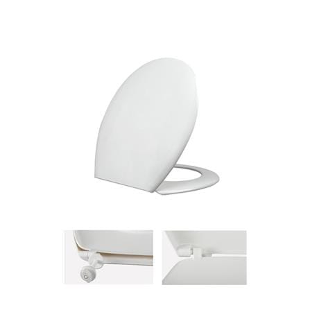 COSSY+ PLASTIC TOILET SEAT CP-184244 WHITE