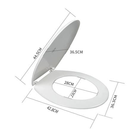 COSSY PLUS PLASTIC TOILET SEAT CP-184244 WHITE