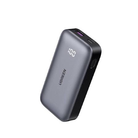 UGREEN NEXODE 10000MAH ULTRA-COMPACT TWO-WAY FAST CHARGING 30W POWER BANK (SPACE GRAY)