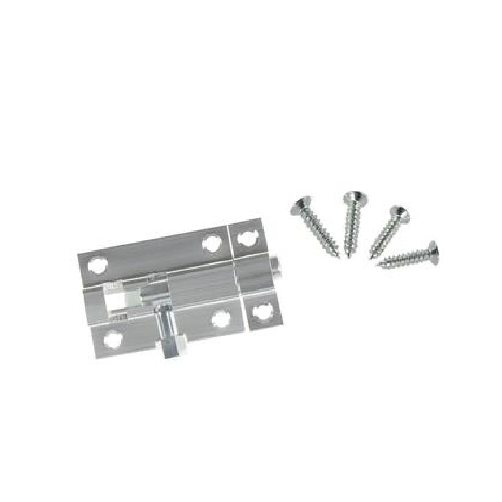 JS SLIDING TOILET BOLT 2" SILVER