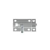 JS SLIDING TOILET BOLT 2" SILVER