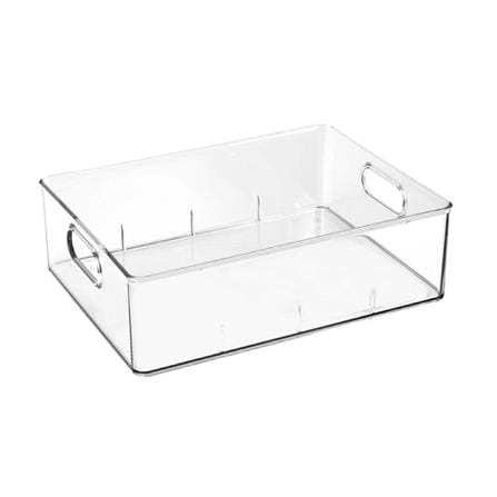 CLOTHING STORAGE BOX PLIM KLEAR 23.7X31.6X9.7CM CLEAR