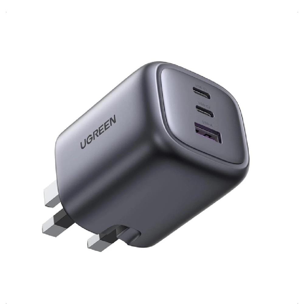 UGREEN NEXODE 65W 2C1A GAN FAST CHARGER + USB-C TO USB-C CABLE 100W 1.5M (SPACE GRAY)