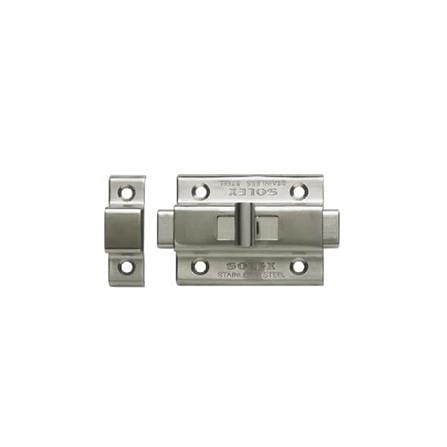 SOLEX SLIDING TOILET BOLT 4" STAINLESS STEEL