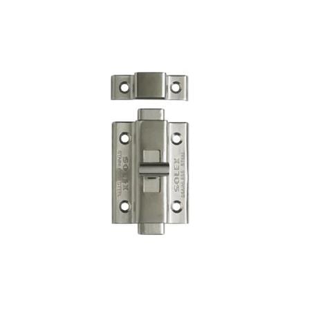 SOLEX SLIDING TOILET BOLT 4" STAINLESS STEEL