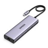 UGREEN USB-C TO 2*HDMI 4K@60HZ+1*USB-A 3.0+1*USB-C 3.0+2*USB-A 2.0+SD/TF+RJ45+PD