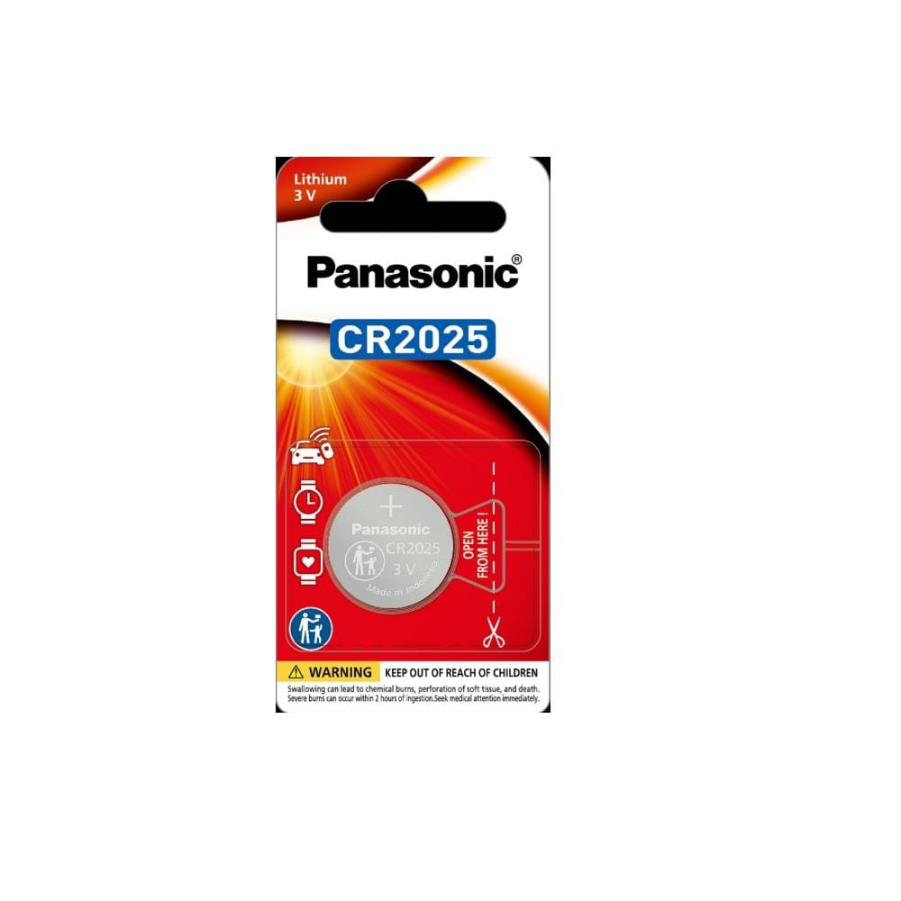 PANASONIC COIN BATTERY LITHIUM 3V CR-2025PT/1B