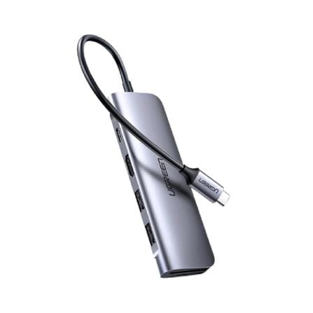 UGREEN USB-C 3.1 6IN1 DOCKING 2*USB 3.0-A HUB + HDMI + TF/SD+PD (SPACE GRAY)