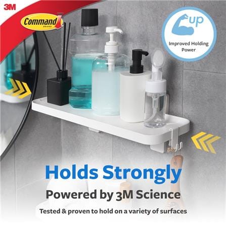 COMMAND PLATE SHELF 17729 WHITE