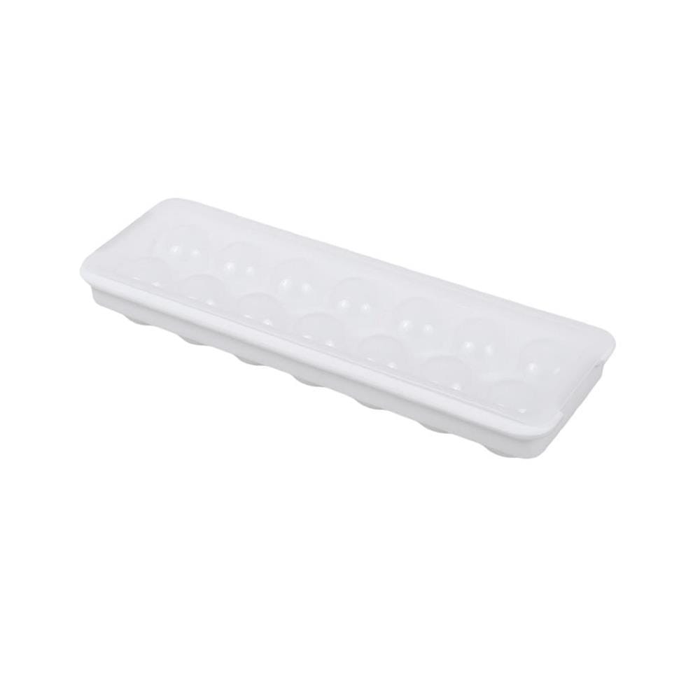 ROUND ICE CUBE TRAY WITH 14 COMPARTMENTS WHITE
