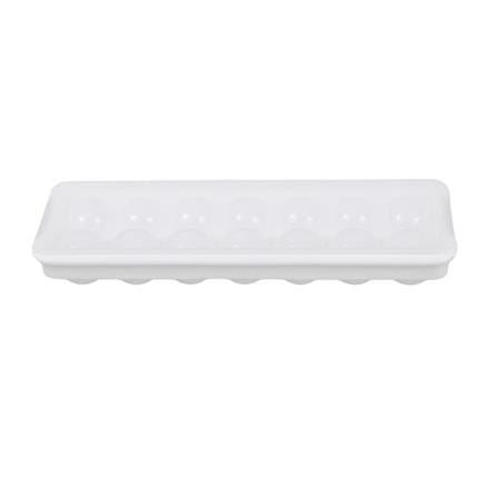 ROUND ICE CUBE TRAY WITH 14 COMPARTMENTS WHITE