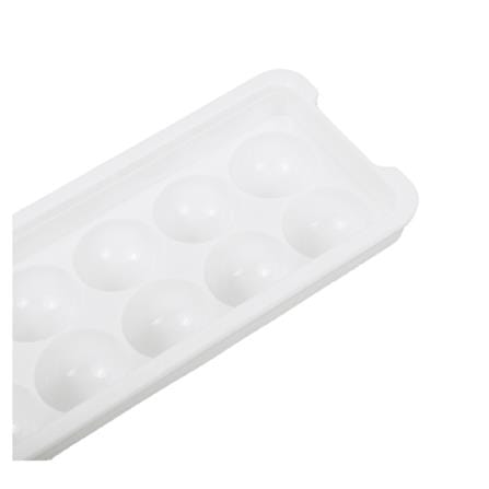 ROUND ICE CUBE TRAY WITH 14 COMPARTMENTS WHITE