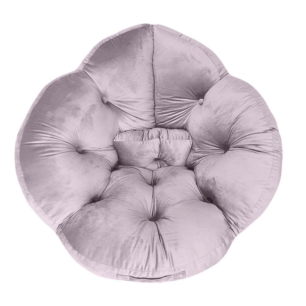 HLS CHAIRPAD FLOWER 34X43" PURPLE