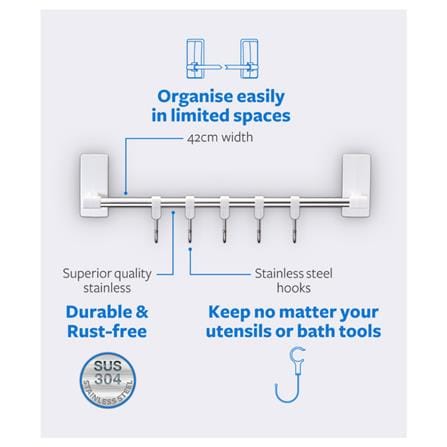 COMMAND HOOK 17731 WHITE