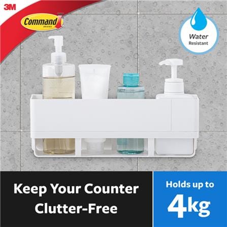 COMMAND BATHROOM CANDY 17723 WHITE WHITE