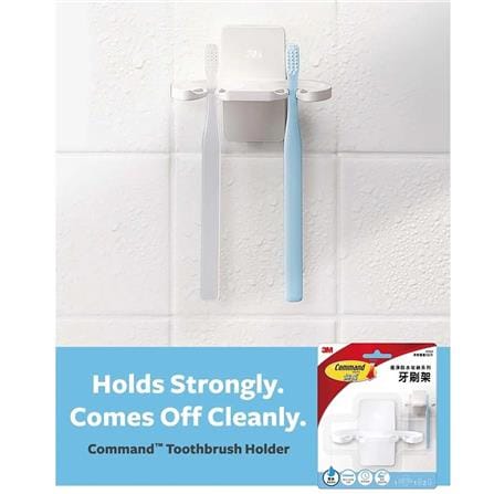 COMMAND TOOTHBRUSH HOLDER 17727 WHITE