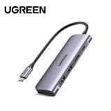 UGREEN USB-C 3.1 7IN1 DOCKING HDMI 4K@30HZ+2*USB-A 3.0+USB-C 3.1+SD&TF+PD ALUMINUM CASE