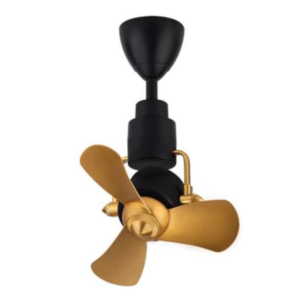 ALPHA CEILING FAN ALKOVA KONA 3B MAJESTIC GOLD/MATT BLACK 16"