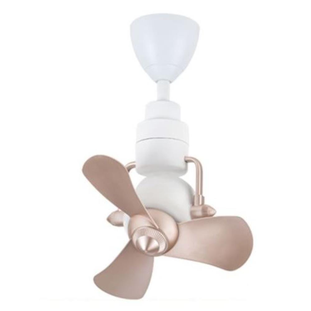 ALPHA CEILING FAN ALKOVA KONA 3B ROSE GOLD/MATT WHITE 16"