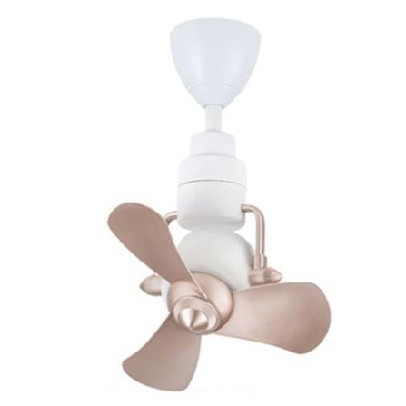 ALPHA CEILING FAN ALKOVA KONA 3B ROSE GOLD/MATT WHITE 16"