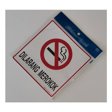 SHIN YIH SIGNAGE 8"X8" SW201M DILARANG MEROKOK