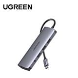 UGREEN USB-A 3.0 TO 3*USB-A 3.0 HUB+GIGABIT+MICRO USB POWER SUPPLY (GRAY)