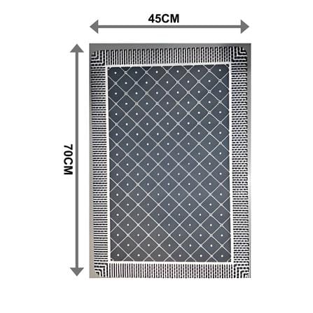MOYA DECORATIVE MAT POLYESTER FIBER TY001-DARK GRAY
