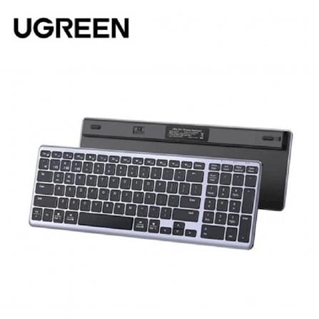 UGREEN DUAL MODE W/L 2.4G + BT 5.0 ULTRA SLIM KEYBOARD (GREY)