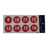 SHIN YIH SIGNAGE 5"X10" A 9-16 TABLE NUMBER