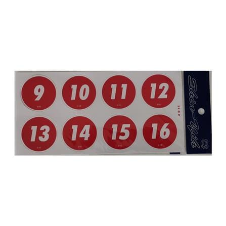 SHIN YIH SIGNAGE 5"X10" A 9-16 TABLE NUMBER