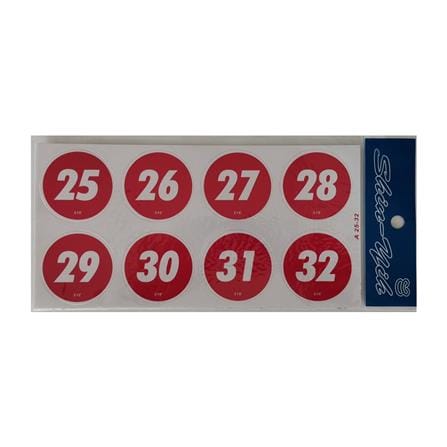 SHIN YIH SIGNAGE 5"X10" A 25-32 TABLE NUMBER