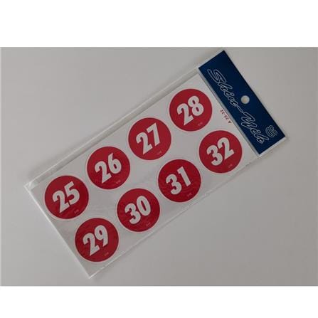 SHIN YIH SIGNAGE 5"X10" A 25-32 TABLE NUMBER