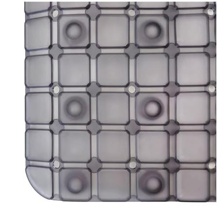 MOYA DECORATIVE MAT PVC YHC0009 TRANSPARENT GREY