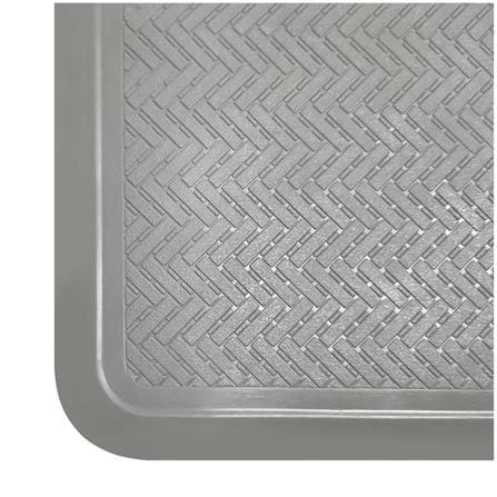 MOYA DECORATIVE MAT SYNTHETIC RUBBER HDR0019-HERRINGBON GREY