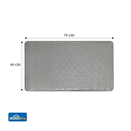 MOYA DECORATIVE MAT SYNTHETIC RUBBER HDR0019-HERRINGBON GREY