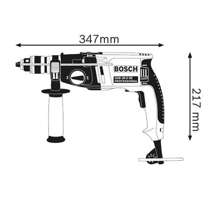 BOSCH 20MM IMPACT DRILL GSB 20-2RE 06011A21L0