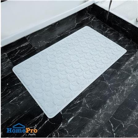MOYA DECORATIVE MAT SYNTHETIC RUBBER HDR0001-FLOWER LIGHT BLUE