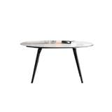 DINING TABLE EXPANDABLE 1.3m STONE WHITE