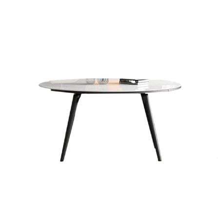 DINING TABLE EXPANDABLE 1.3m STONE WHITE