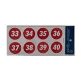 SHIN YIH SIGNAGE 5"X10" A 33-40 TABLE NUMBER