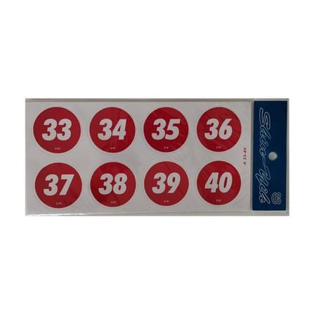 SHIN YIH SIGNAGE 5"X10" A 33-40 TABLE NUMBER