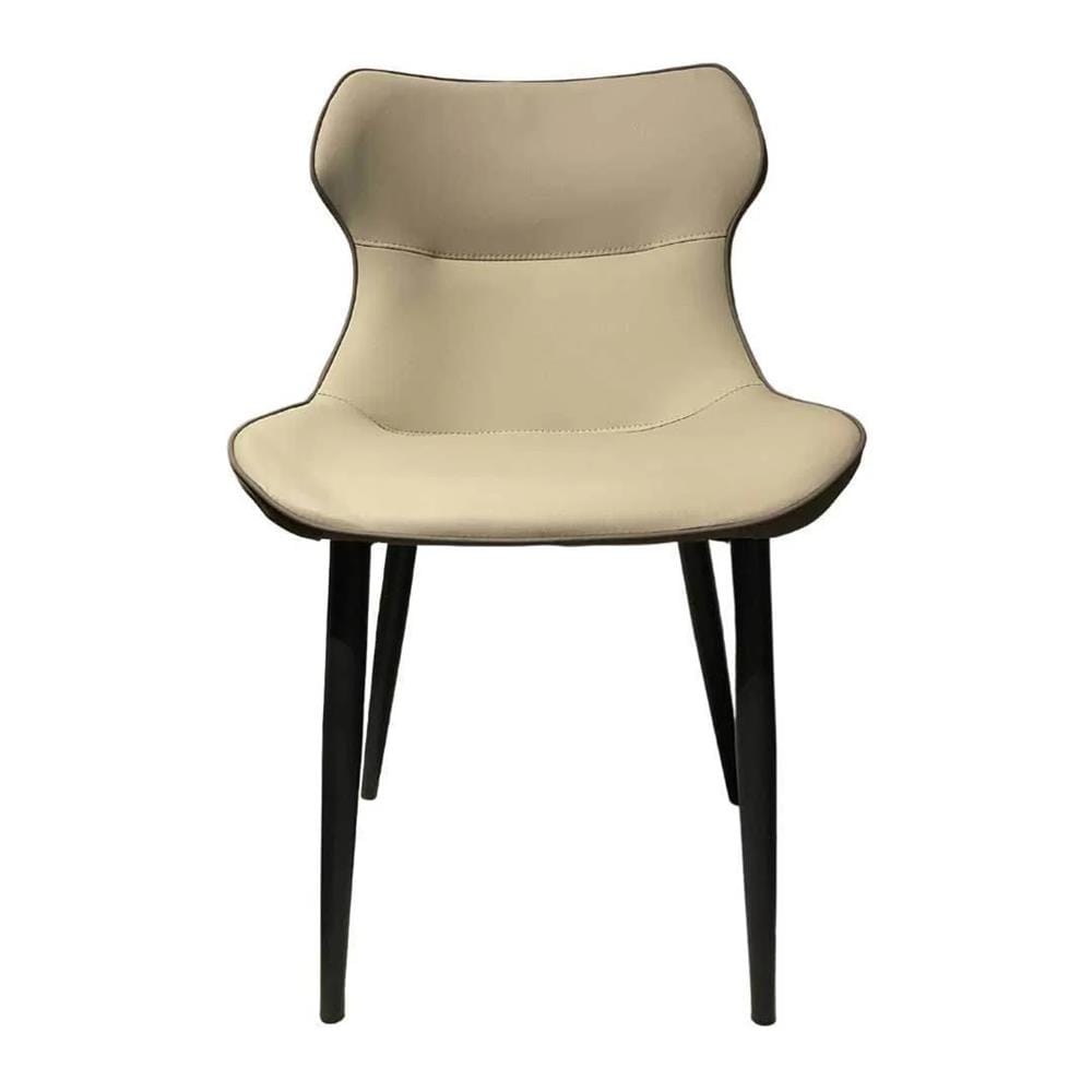DINING CHAIR H005 PU KHAKI BEIGE
