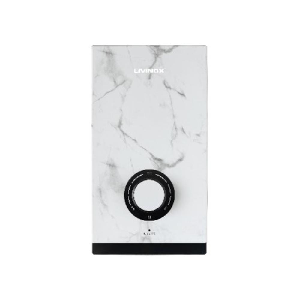 LIVINOX SHOWER HEATER DC PUMP WITH HAND SHOWER LWH-TS-DC-WM WHITE MARBLE