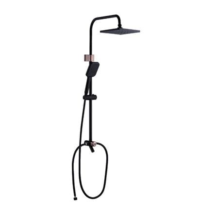LIVINOX SHOWER HEATER DC PUMP WITH RAIN SHOWER LWH-TS-DC-RBM BLACK MARBLE